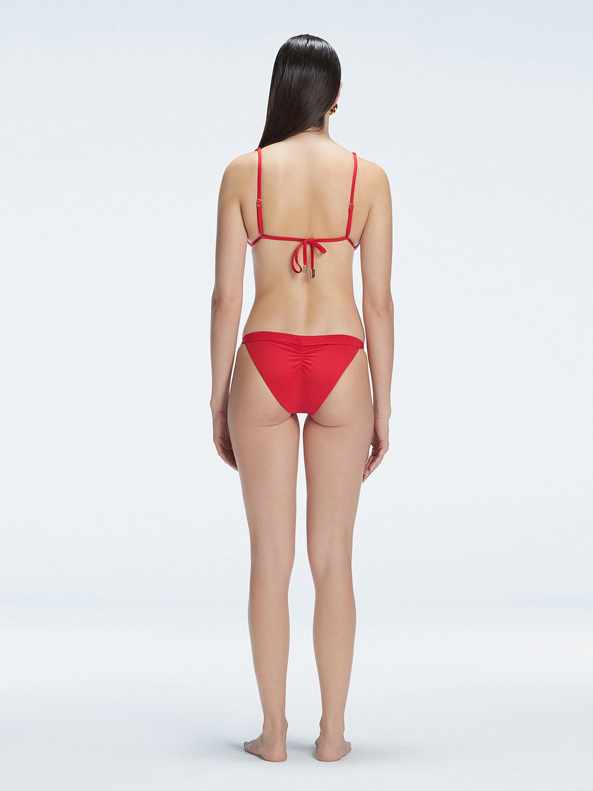 Zella Red Triangle Solid Bikini Top | Moeva | Bikini Top | Each week unveils new pieces—luxury swimwear, fluid resort silhouettes, and elevated summer-to-evening essentials designed to carry you from coastal escapes to city nights.